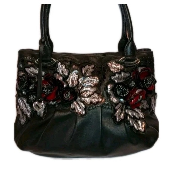 Brighton Crysta Floral Leather Shoulder Bag - Picture 14 of 16